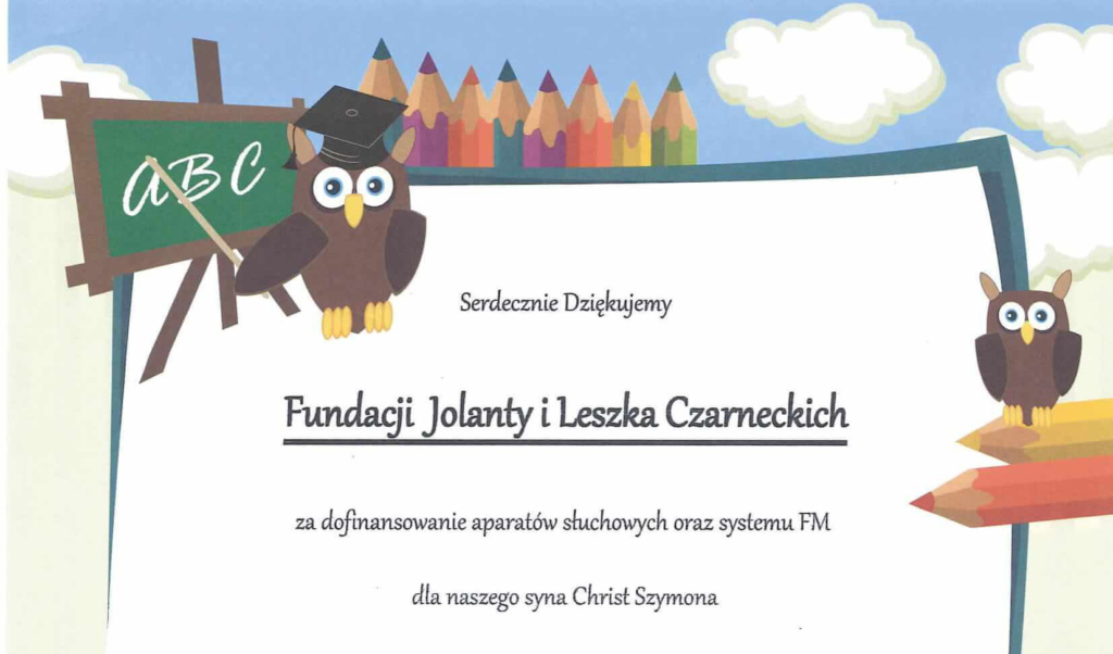 Dofinansowanie aparatów słuchowych dla Szymona
